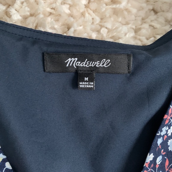 Madewell Floral Smocked Midi Dress - Picture 2 of 3